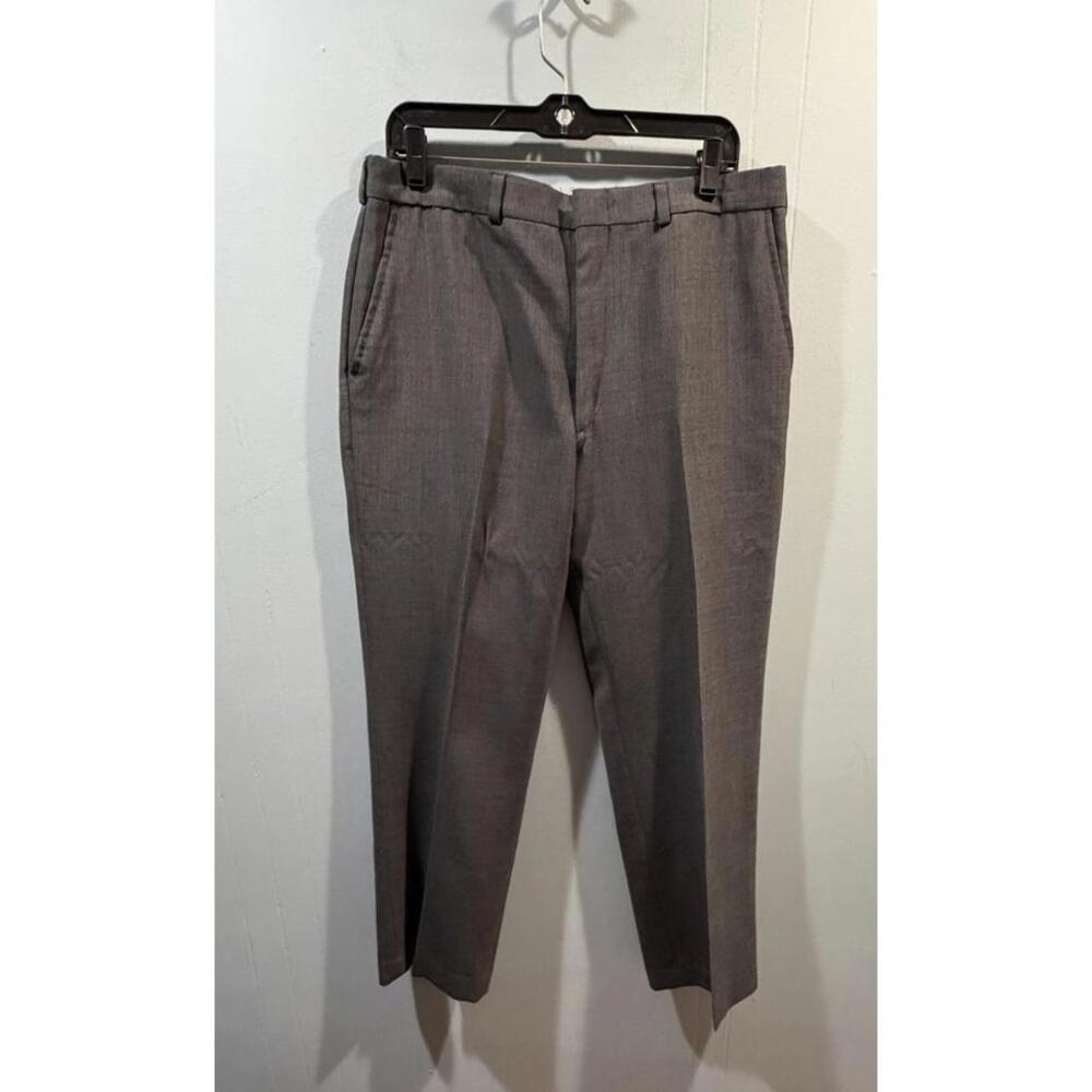 Mens Town Craft Dress Pants Actual Size 32x28.5 Gray